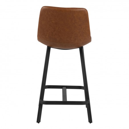 Stołek barowy Oregon PU brandy Low