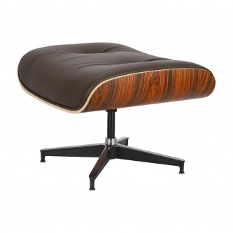 Fotel Vip z podnóżkiem brązowy ciemny/ r osewood