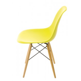 Krzesło P016W PP dark olive, drewniane nogi