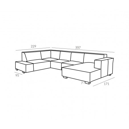 Sofa Manor 5 GR.4 Tkanin