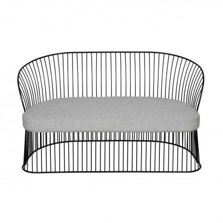 Sofa Ombra czarna szara poduszka