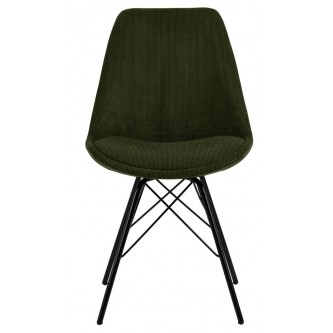 Krzesło Eris sztruks zielone