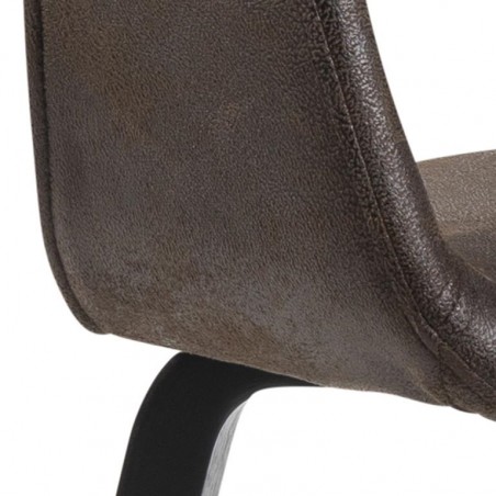 Krzesło Nova brązowe eko skóra