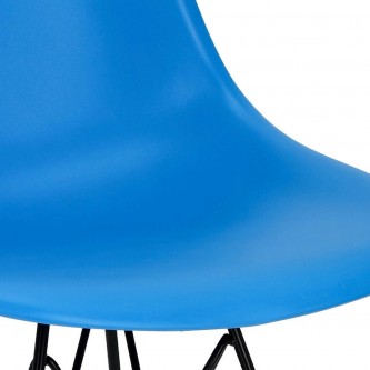 Krzesło P016 PP Black niebieskie